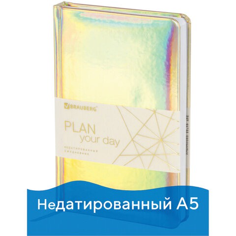 Ежедневник недатированный А5 Brauberg Holiday 136 листов 111673 цена за 2 шт , 